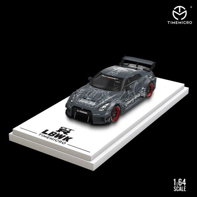 Nissan GTR R35 Digital Livery Time Micro Diecast 1:64 Diecast